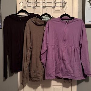 Set of 3 Mastectomy Post Surgical Shirts